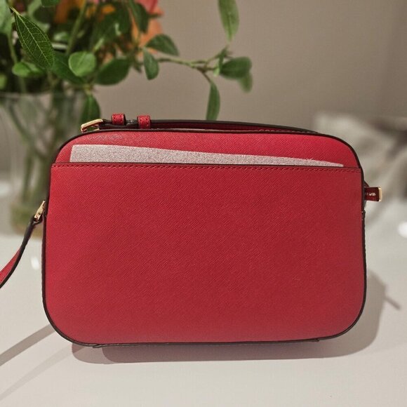 Michael Kors Jet Set Large Saffiano Leather Crossbody Bag - Picture 3 of 9